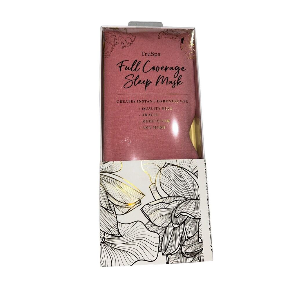 Truspa Full Coverage‎ Sleep Mask Rose Pink Full Coverage NEW